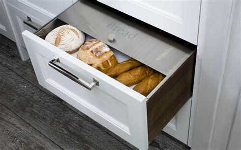 stainless steel bread box drawer insert|bread box insert for drawer.